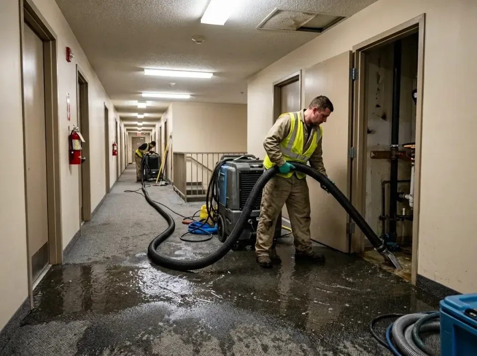 multi-unit-apartment-hallway-f-005 — frequently asked questions, Emergency Burst Pipe Water Extraction & Removal in Glen Hea…